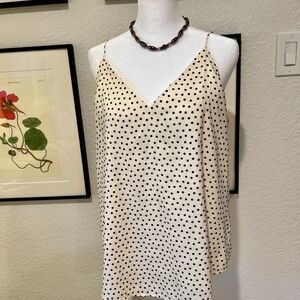 Express Polka Dot Spaghetti Strap Top
